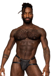 Jockstrap à anneau d'éveil grossier Male Power 387-284 Couleur Noir